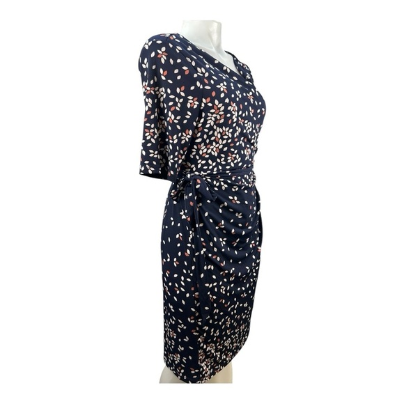 Motherhood Blue Sheath Midi Dress V-Neck Short Sleeve Size L - Picture 5 of 8